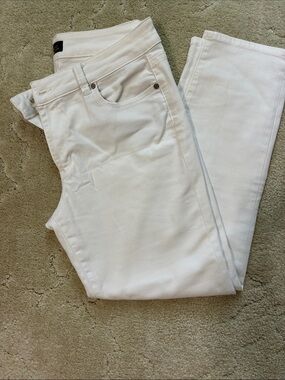 Talbots White Boyfriend Jeans - Relaxed Straight Leg